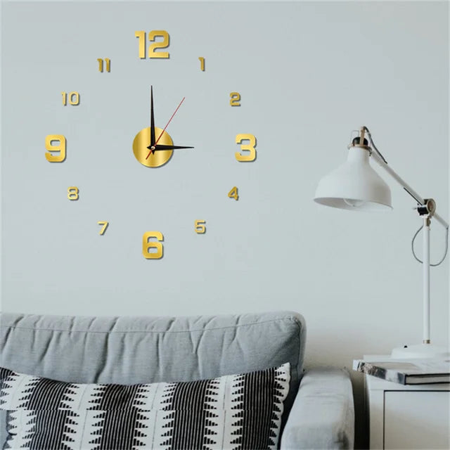 Rahmenlose Wanduhr