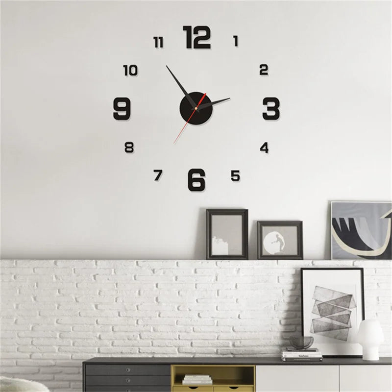 Rahmenlose Wanduhr
