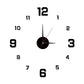 Rahmenlose Wanduhr