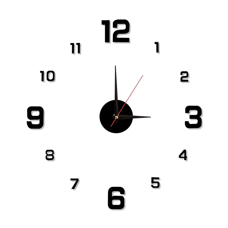 Rahmenlose Wanduhr