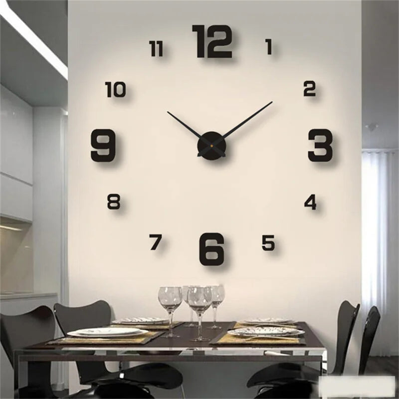 Rahmenlose Wanduhr