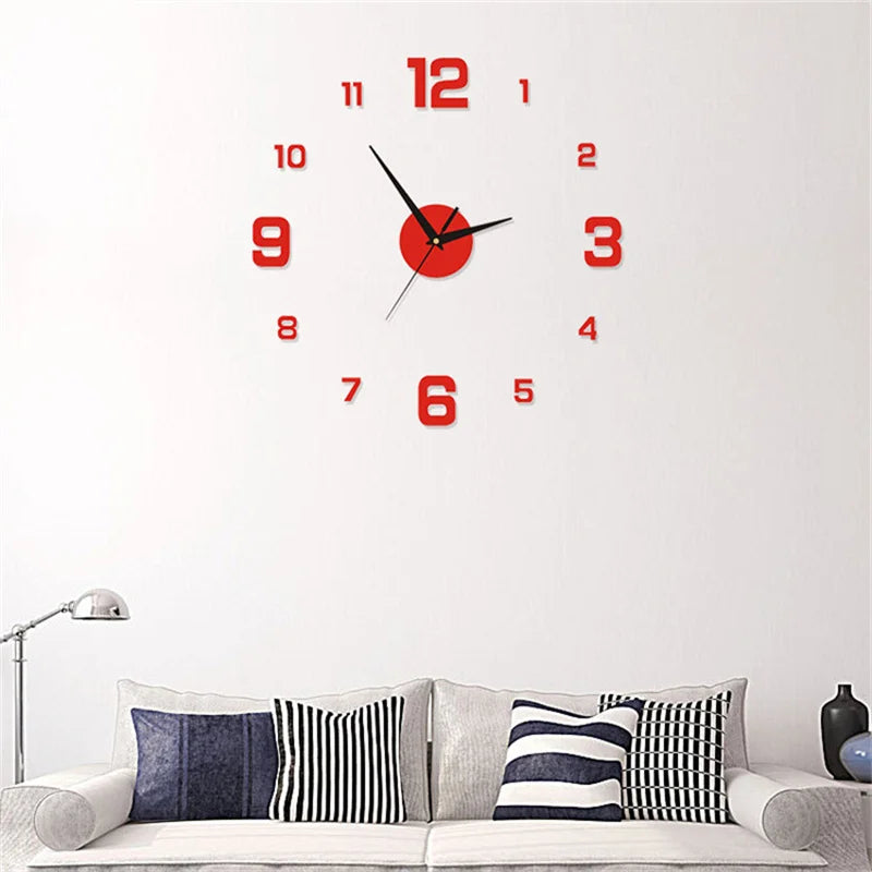Rahmenlose Wanduhr