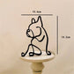 Hundekunst Skulptur Metall Hund Abstrakte Minimalistische Kunst Eisen Figuren Büro Schreibtisch Zubehör Für Wohnkultur Süße Miniatur