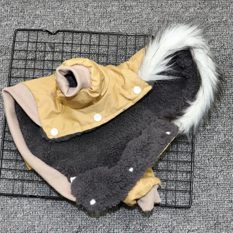 Frendorf | Hundejacke mit Fellbesatz Kapuze - Hunde- und Katzenbekleidung