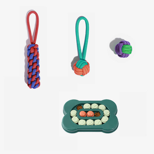 Hundespielzeug Geschenkset | Quietschendes Kauspielzeug Plüschleckereien Interaktive Spielsachen