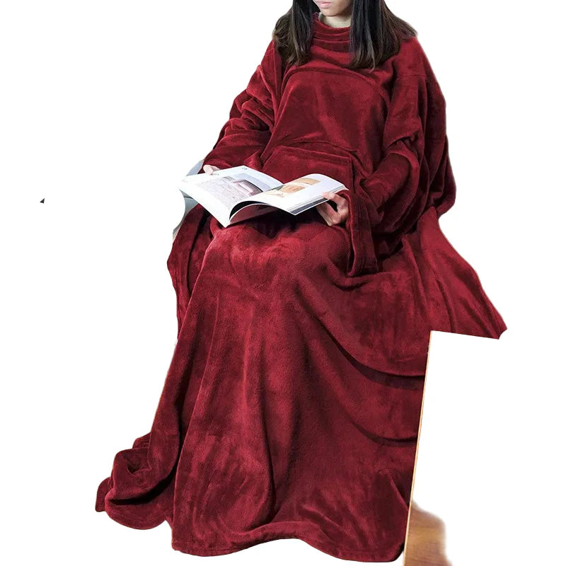 Frendorf | Bequeme Decke mit Kängurutasche für Entspannungsliebhaber