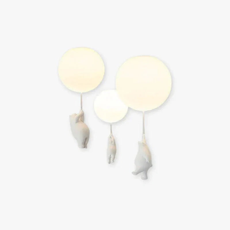 Frendorf | DreamyBear Lampe - Kinder-Deckenlampe mit Bär und Ballon