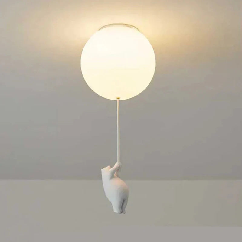 Frendorf | DreamyBear Lampe - Kinder-Deckenlampe mit Bär und Ballon