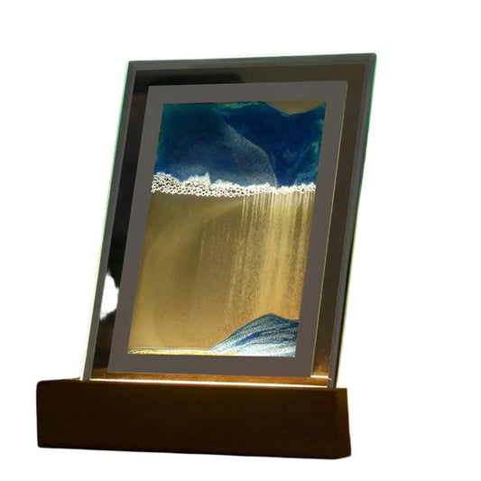 Frendorf | SereniGlow – Hypnotische Sandkunst-Lampe mit beruhigendem LED-Licht