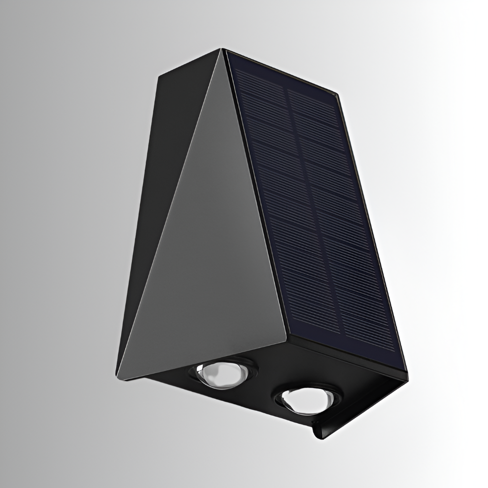 Frendorf | DualLit Solarleuchten Garten - Up Down IP54 Außenwandleuchte Modern - Wandleuchte Solar
