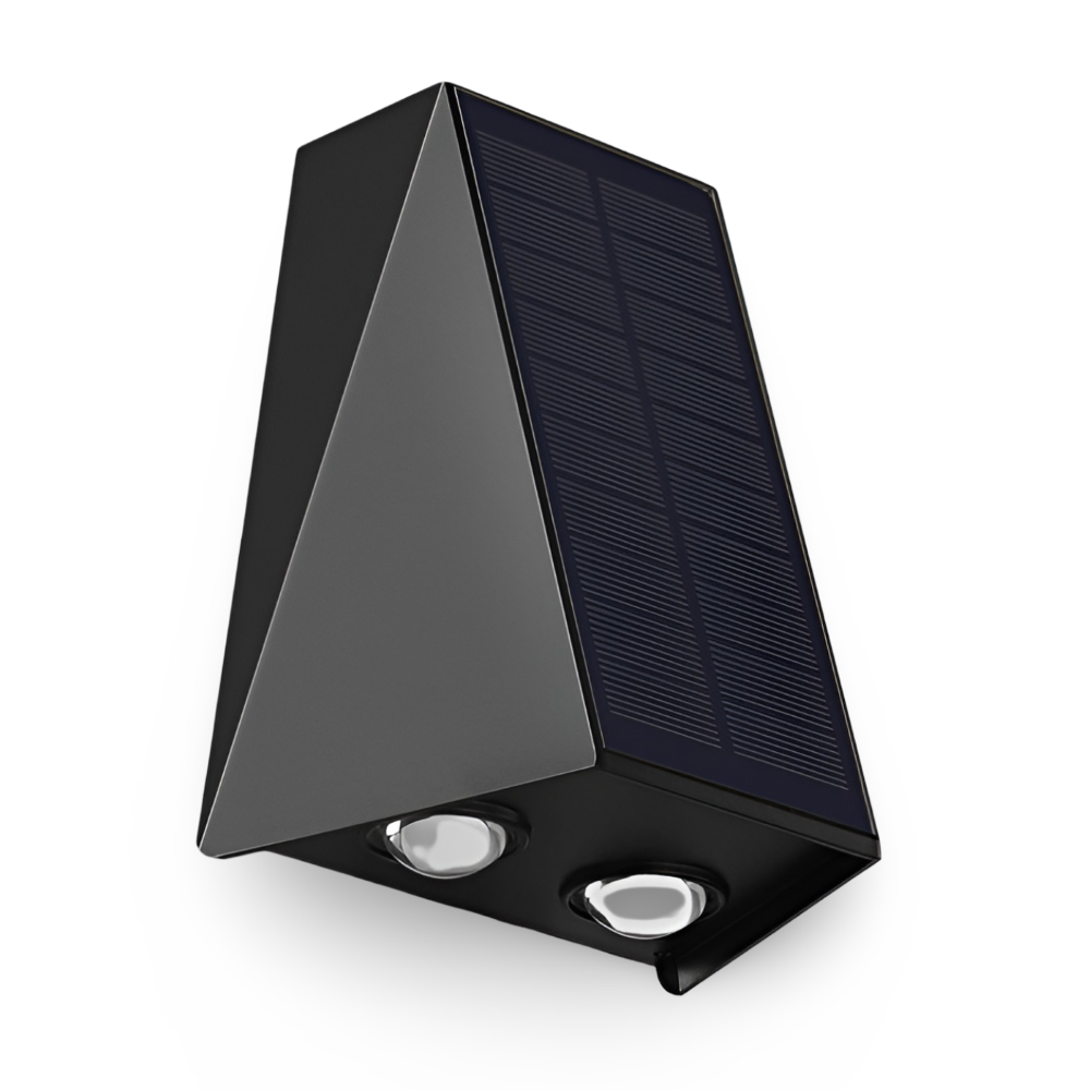 Frendorf | DualLit Solarleuchten Garten - Up Down IP54 Außenwandleuchte Modern - Wandleuchte Solar