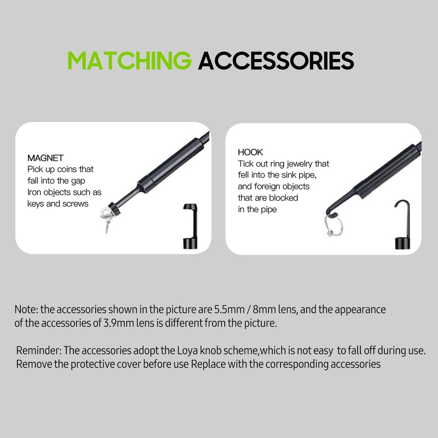 4,5-Zoll IPS Industrie-Endoskop, 1080P HD Borescope Kamera mit 6 LEDs, IP67 wasserdicht, TF-Kartensteckplatz