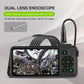 4,5-Zoll IPS Industrie-Endoskop, 1080P HD Borescope Kamera mit 6 LEDs, IP67 wasserdicht, TF-Kartensteckplatz