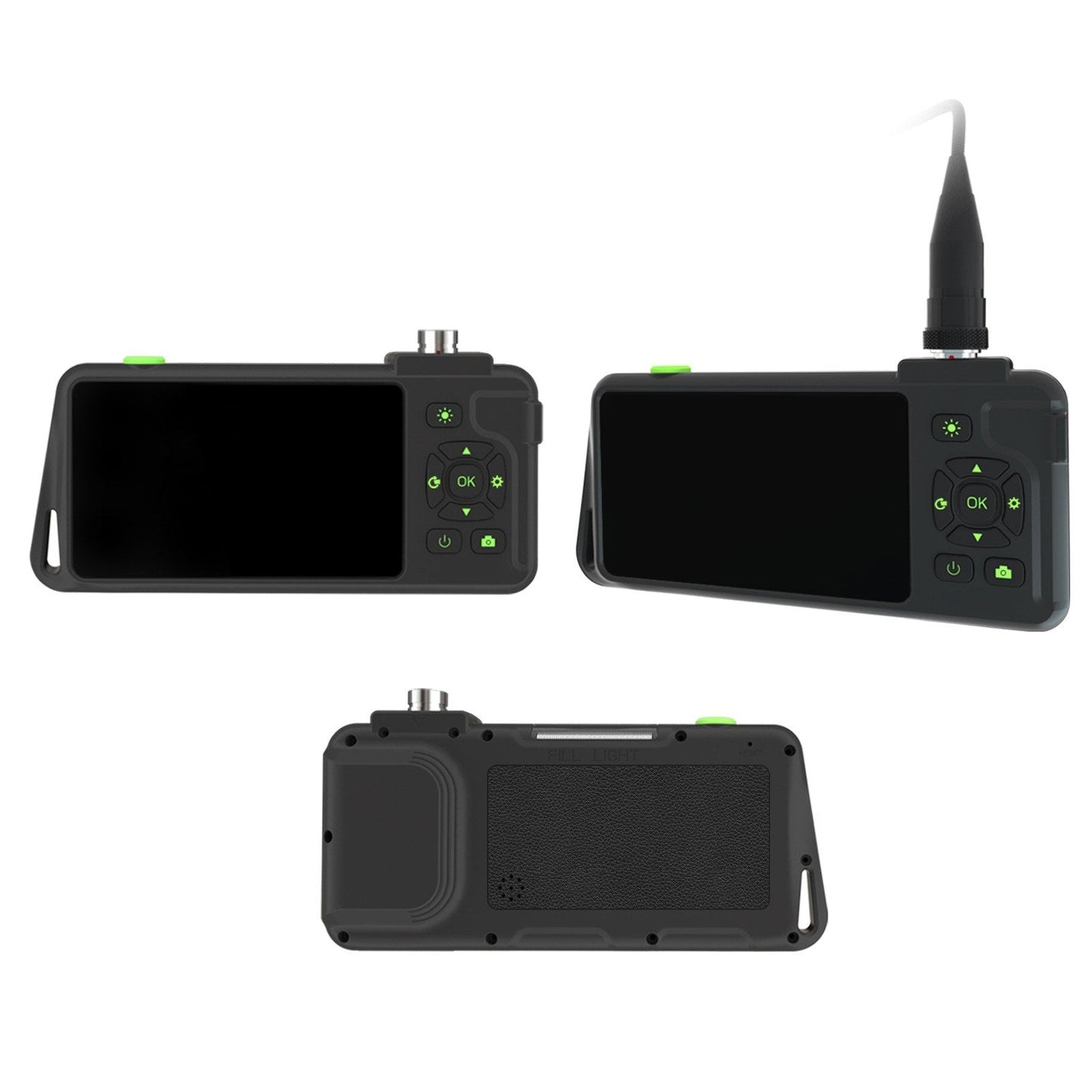 4,5-Zoll IPS Industrie-Endoskop, 1080P HD Borescope Kamera mit 6 LEDs, IP67 wasserdicht, TF-Kartensteckplatz