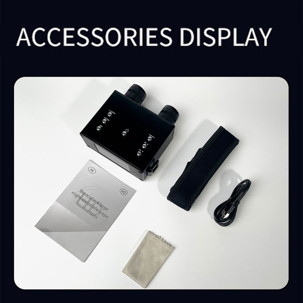 4K Infrarot-Nachtsichtkamera, 600M Voller Dunkelheit, 3.0 IPS-Bildschirm, 8X Zoom, Foto & Video, Outdoor-Camping, Jagd, Angeln