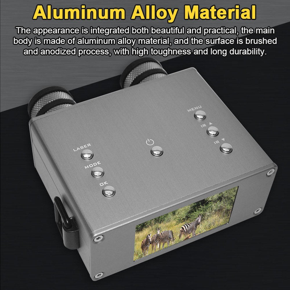 4K Infrarot-Nachtsichtkamera, 600M Voller Dunkelheit, 3.0 IPS-Bildschirm, 8X Zoom, Foto & Video, Outdoor-Camping, Jagd, Angeln