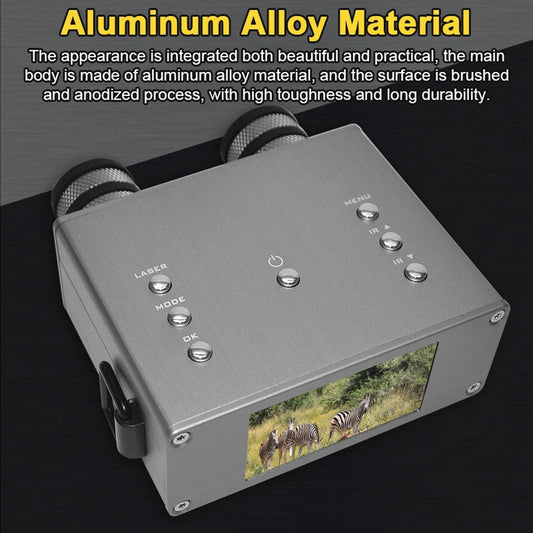 4K Infrarot-Nachtsichtkamera, 600M Voller Dunkelheit, 3.0 IPS-Bildschirm, 8X Zoom, Foto & Video, Outdoor-Camping, Jagd, Angeln