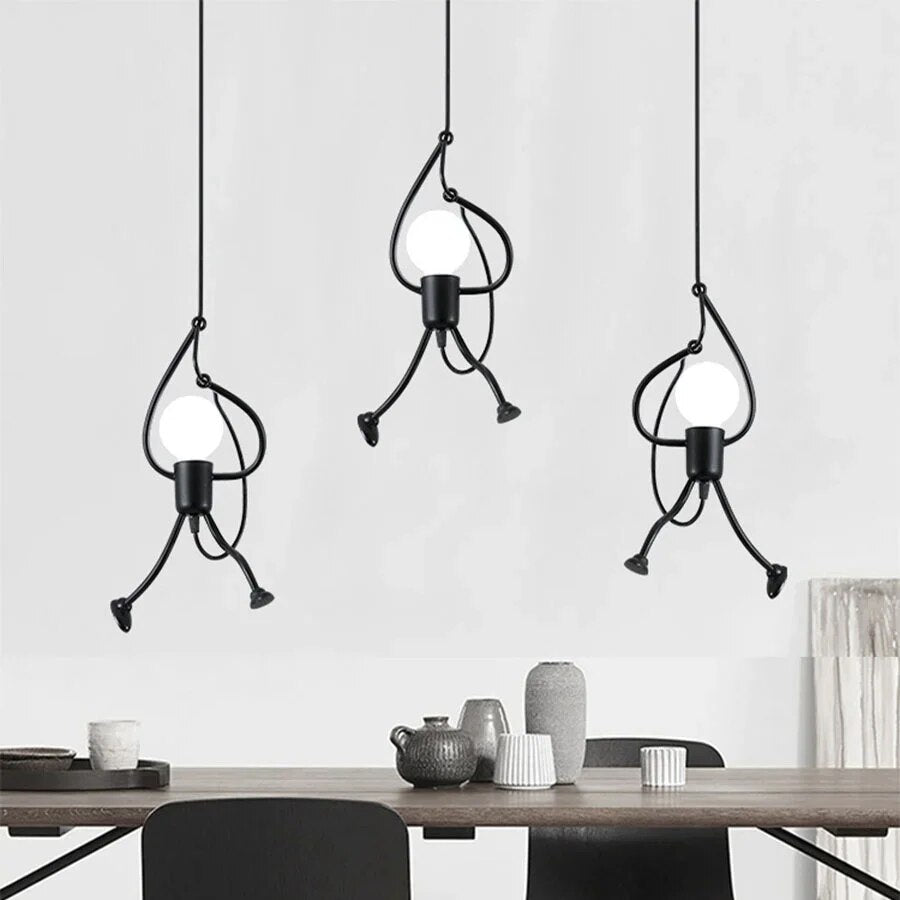 Frendorf | RetroBeam Iron Design Deckenleuchte | Vintage Retro LED Lampe | Industrial Look für Zuhause