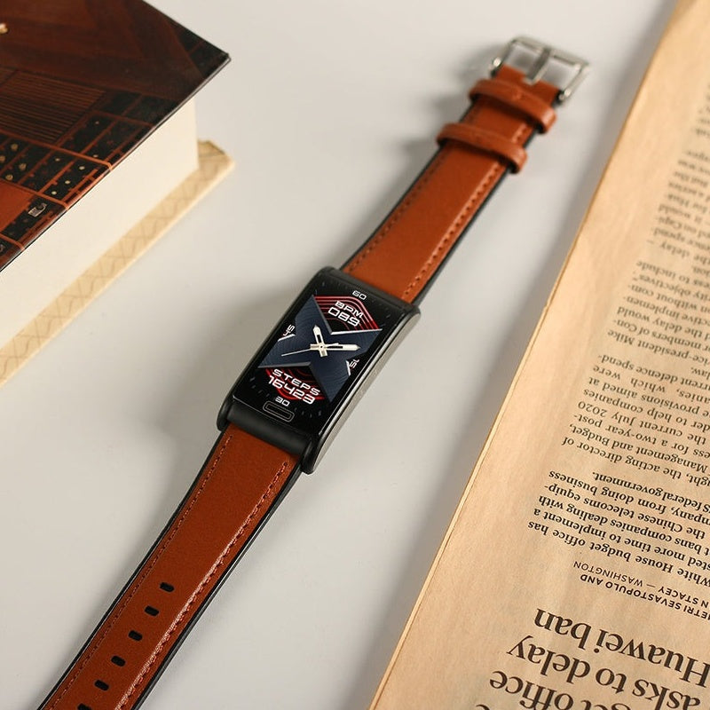 Frendorf | Smart Armband 3-Kanal-EKG Blutdruck Blutsauerstoff Blutzucker Schlaferkennung