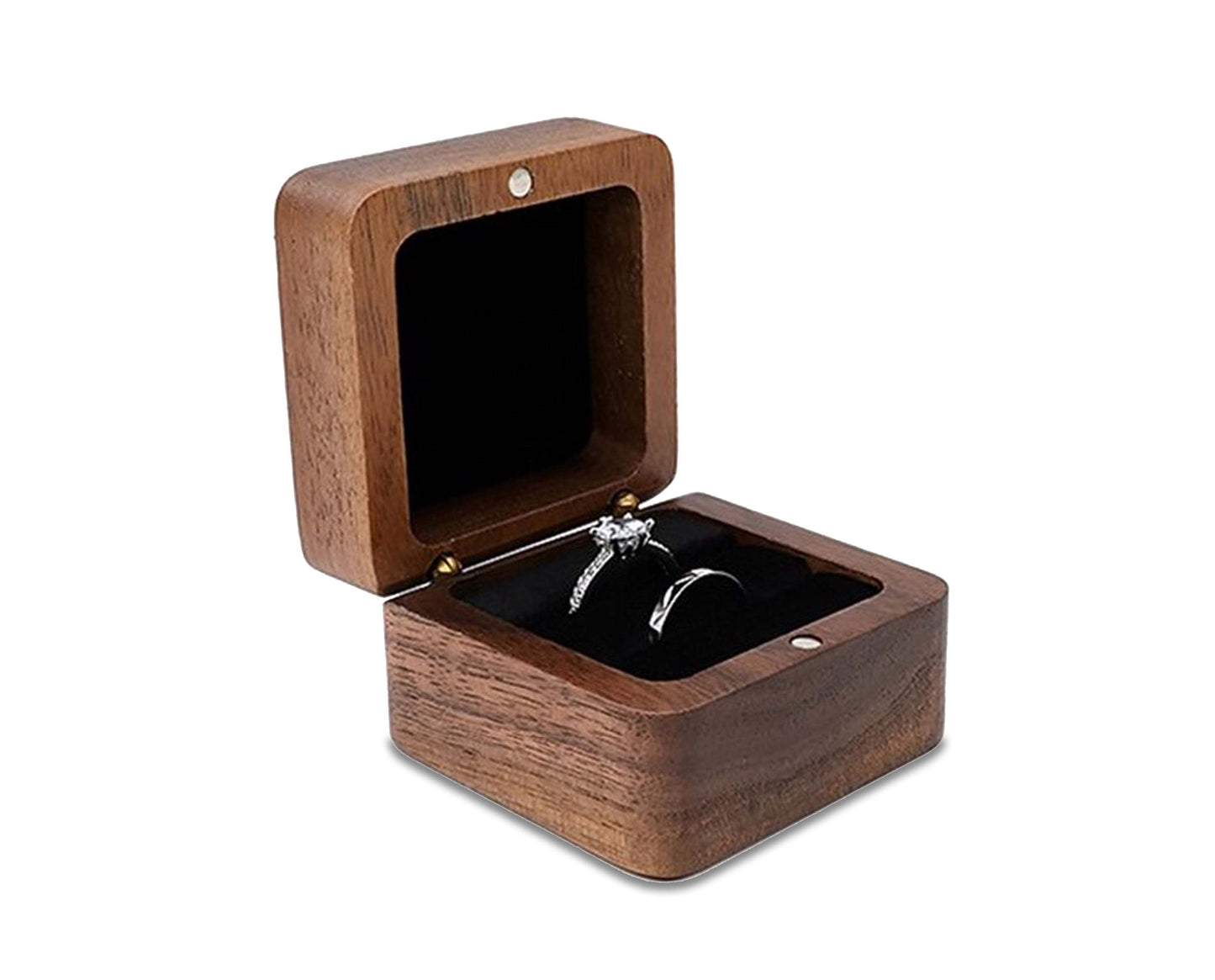 Frendorf | Holzboxen | Holz Schmuckkästchen, Trauring Kästchen, Ohrring Ringe