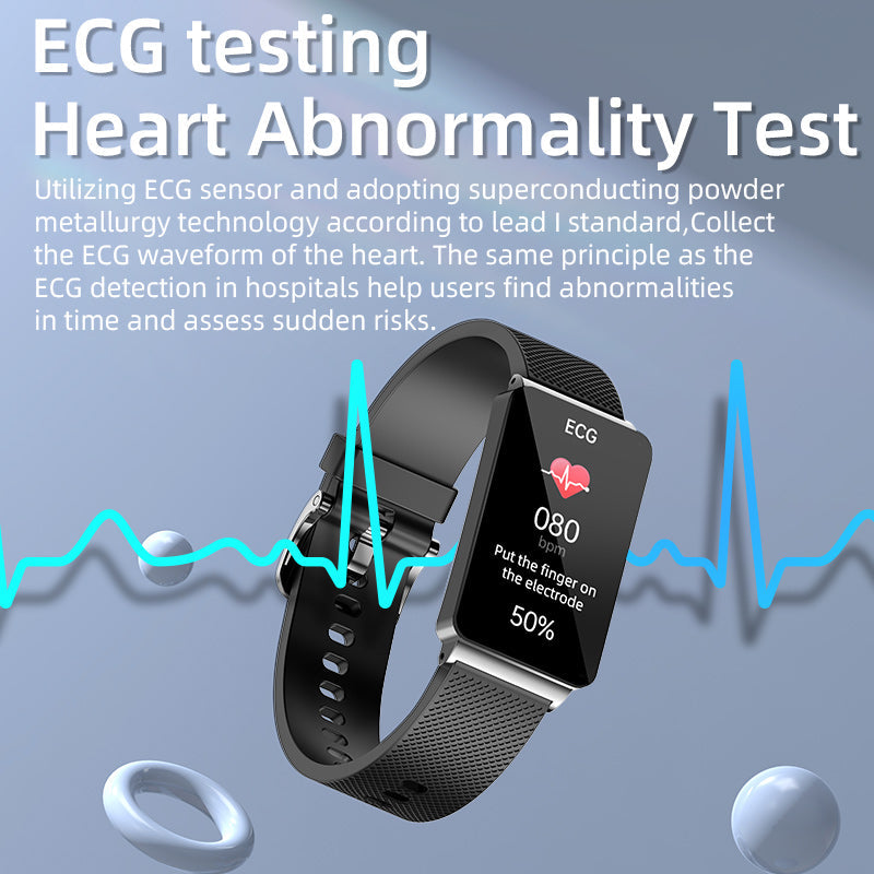 Frendorf | Armband mit ECG Wissenschaftlicher Schlaf Herzfrequenz Blut Sauerstoff Blutdruck