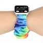 Frendorf | Flanell-Haar-Ring-Uhrenarmband für Apple Watch Series 9&8&7 41mm / SE 3&SE 2&6&SE&5&4 40mm / 3&2&1 38mm(9)