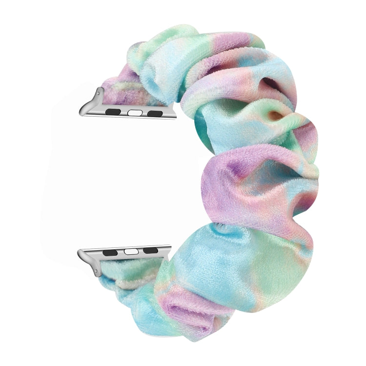 Frendorf | Flanell Haar Ring  Armband für Apple Watch Series 9&8&7 41mm / SE 3&SE 2&6&SE&5&4 40mm / 3&2&1 38mm(14)