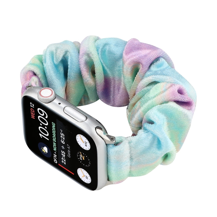 Frendorf | Flanell Haar Ring  Armband für Apple Watch Series 9&8&7 41mm / SE 3&SE 2&6&SE&5&4 40mm / 3&2&1 38mm(14)