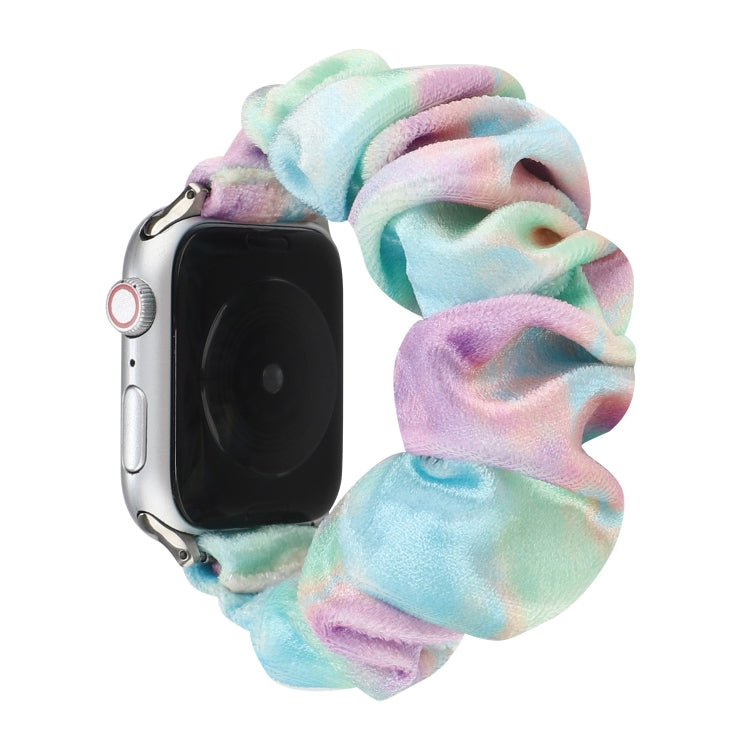 Frendorf | Flanell Haar Ring  Armband für Apple Watch Series 9&8&7 41mm / SE 3&SE 2&6&SE&5&4 40mm / 3&2&1 38mm(14)