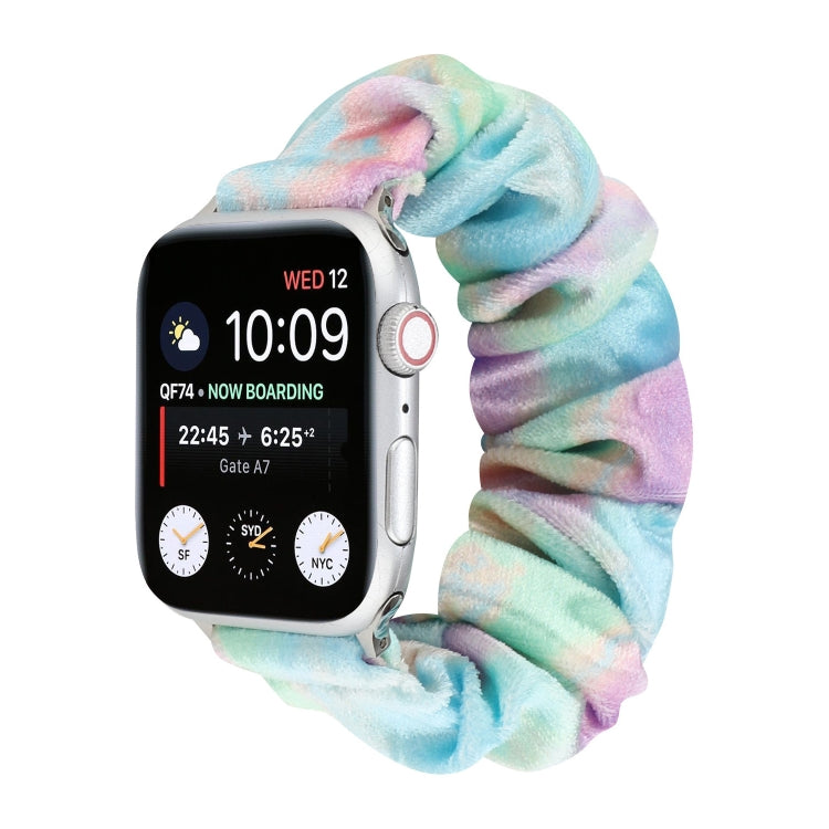 Frendorf | Flanell Haar Ring  Armband für Apple Watch Series 9&8&7 41mm / SE 3&SE 2&6&SE&5&4 40mm / 3&2&1 38mm(14)
