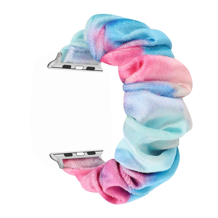 Frendorf | Flanell Haar Ring  Armband Uhrband Für Apple Watch Serie 9&8&7 41mm / SE 3&SE 2&6&SE&5&4 40mm / 3&2&1 38mm(20)