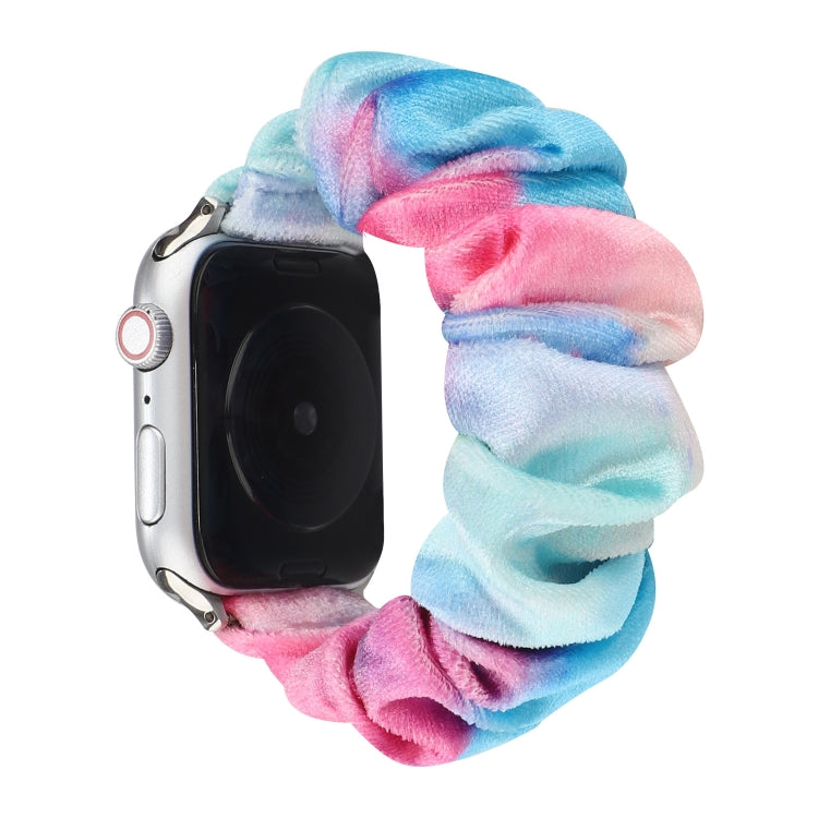 Frendorf | Flanell Haar Ring  Armband Uhrband Für Apple Watch Serie 9&8&7 41mm / SE 3&SE 2&6&SE&5&4 40mm / 3&2&1 38mm(20)