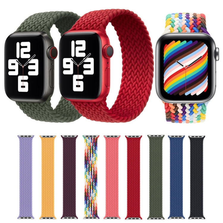 Frerndorf | Nylon Eingle-Turn Geflochtener Uhrenarmband Für Apple Watch Series 9&8&7 41mm / SE 3&SE 2&6&SE&5&4 40mm / 3&2&1 38mm, Länge:S 130mm (Starlight)