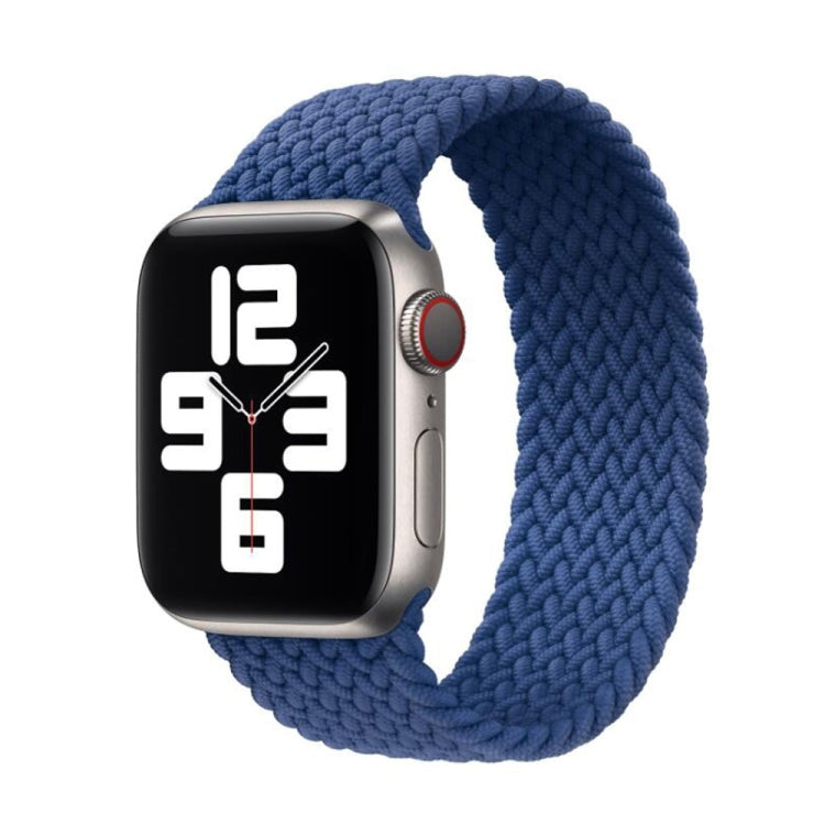 Frerndorf | Nylon Einzel-Dreh Geflochtenes Armband Für Apple Watch Series 9&8&7 41mm / SE 3&SE 2&6&SE&5&4 40mm / 3&2&1 38mm(Blau)