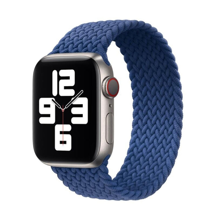 Frerndorf | Nylon Einzel-Dreh Geflochtenes Armband Für Apple Watch Series 9&8&7 41mm / SE 3&SE 2&6&SE&5&4 40mm / 3&2&1 38mm(Blau)