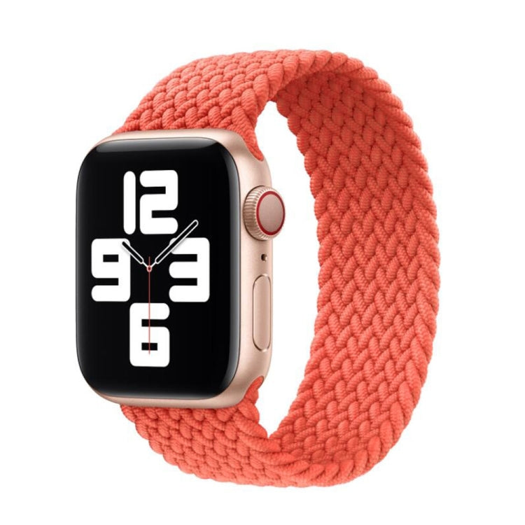 Frerndorf | Nylon Einzel-Dreh Geflochtenes Uhrenarmband Für Apple Watch Series 7 41mm / 6 & SE & 5 & 4 40mm / 3 & 2 & 1 38mm, Länge:M 145mm (Elektrisches Orange)