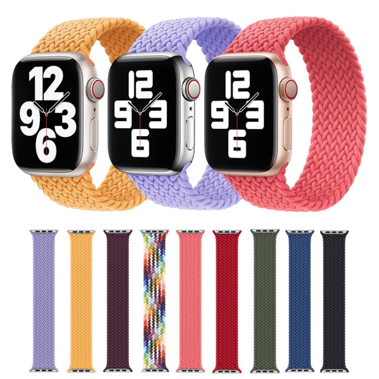 Frerndorf | Nylon Einzel-Dreh Geflochtenes Uhrenarmband Für Apple Watch Series 7 41mm / 6 & SE & 5 & 4 40mm / 3 & 2 & 1 38mm, Länge:M 145mm (Elektrisches Orange)