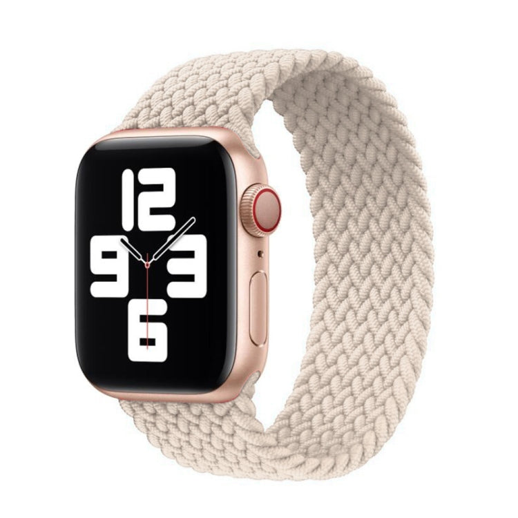 Frerndorf | Nylon Ein-Dreh Geflochtener Uhrenarmband Für Apple Watch Series 7 41mm / 6 & SE & 5 & 4 40mm / 3 & 2 & 1 38mm, Länge:L 155mm (Starlight)
