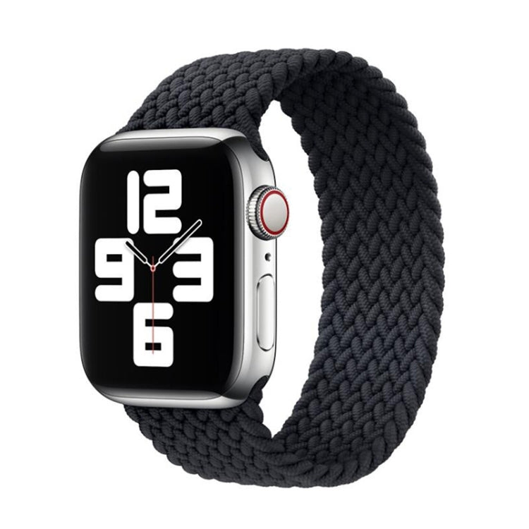 Frerndorf | Nylon Einzeldreh Geflochtenes Armband für Apple Watch Ultra 49mm&Watch Ultra 2 49mm / Series 9&8&7 45mm / SE 3&SE 2&6&SE&5&4 44mm / 3&2&1 42mm, Länge:S 138mm (Schwarz)