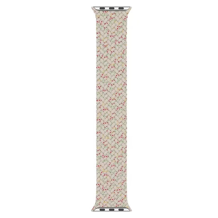 Frerndorf | Nylon Einfach-wendebar Geflochtenes Armband Für Apple Watch Ultra 49mm&Watch Ultra 2 49mm / Series 9&8&7 45mm / SE 3&SE 2&6&SE&5&4 44mm / 3&2&1 42mm, Länge:M 155mm (Starlight Weiß)