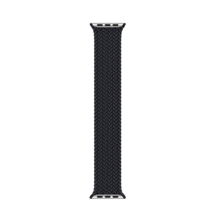 Frerndorf | Nylon-Einzelturn geflochtenes Armband für Apple Watch Ultra 49mm&Watch Ultra 2 49mm / Serie 9&8&7 45mm / SE 3&SE 2&6&SE&5&4 44mm / 3&2&1 42mm, Länge:L 170mm (Schwarz)