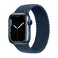 Frerndorf | Nylon Single-Turn Geflochtenes Armband für Apple Watch Ultra 49mm & Watch Ultra 2 49mm / Series 9 & 8 & 7 45mm / SE 3 & SE 2 & 6 & SE & 5 & 4 44mm / 3 & 2 & 1 42mm, Länge: L 170mm (Starlight Blue)