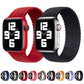 Frerndorf | Nylon-Einzelturn geflochtenes Armband für Apple Watch Ultra 49mm&Watch Ultra 2 49mm / Serie 9&8&7 45mm / SE 3&SE 2&6&SE&5&4 44mm / 3&2&1 42mm, Länge:L 170mm (Schwarz)