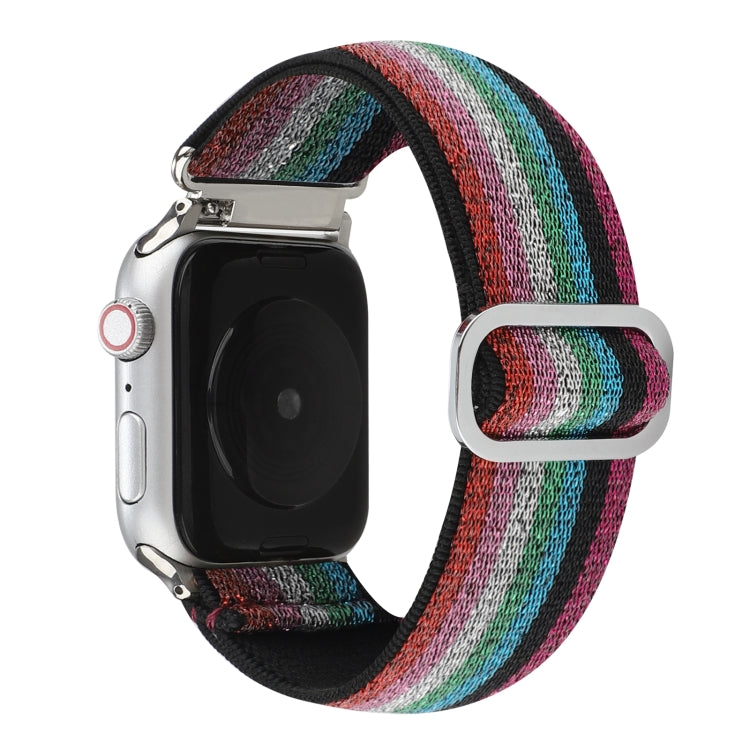 Frerndorf | Metall Japanische Schnalle Elastisches Nylon Uhrenband Für Apple Watch Ultra 49mm&Watch Ultra 2 49mm / Series 9&8&7 45mm / SE 3&SE 2&6&SE&5&4 44mm / 3&2&1 42mm(12)