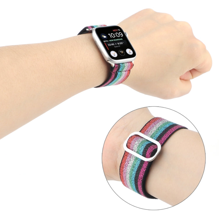 Frerndorf | Metall Japanische Schnalle Elastisches Nylon Uhrenband Für Apple Watch Ultra 49mm&Watch Ultra 2 49mm / Series 9&8&7 45mm / SE 3&SE 2&6&SE&5&4 44mm / 3&2&1 42mm(12)