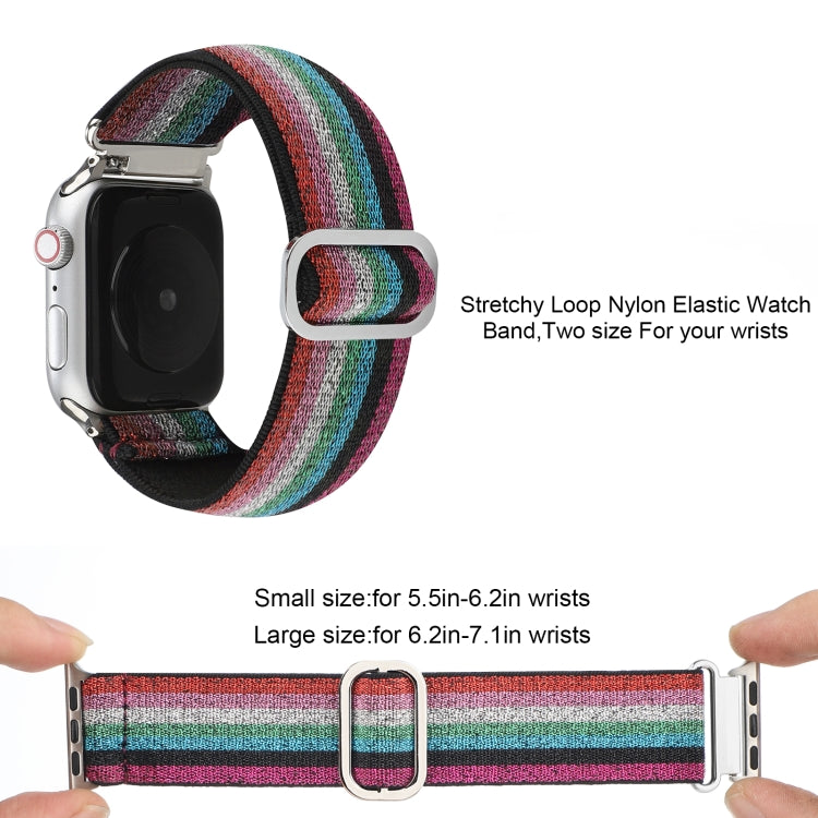 Frerndorf | Metall Japanische Schnalle Elastisches Nylon Uhrenband Für Apple Watch Ultra 49mm&Watch Ultra 2 49mm / Series 9&8&7 45mm / SE 3&SE 2&6&SE&5&4 44mm / 3&2&1 42mm(12)
