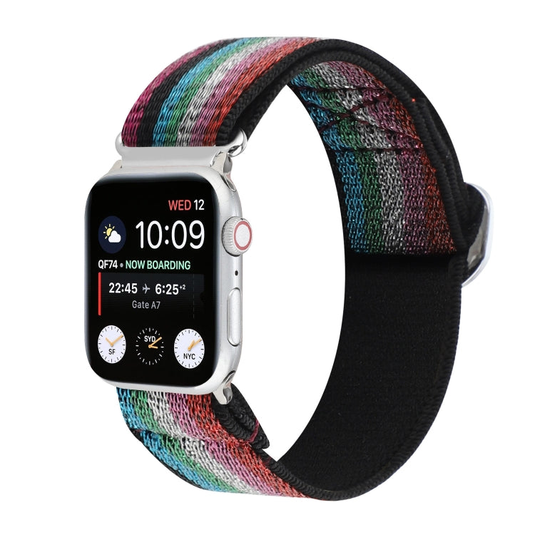 Frerndorf | Metall Japanische Schnalle Elastisches Nylon Uhrenband Für Apple Watch Ultra 49mm&Watch Ultra 2 49mm / Series 9&8&7 45mm / SE 3&SE 2&6&SE&5&4 44mm / 3&2&1 42mm(12)
