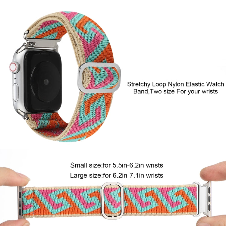 Frerndorf | Metall Japanische Schnalle Elastisches Nylon Uhrenarmband Für Apple Watch Ultra 49mm&Watch Ultra 2 49mm / Series 9&8&7 45mm / SE 3&SE 2&6&SE&5&4 44mm / 3&2&1 42mm(14)