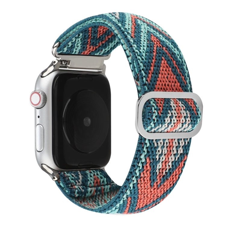 Frerndorf | Metall Japanische Schnalle Elastisches Nylon Uhrenarmband für Apple Watch Ultra 49mm&Watch Ultra 2 49mm / Series 9&8&7 45mm / SE 3&SE 2&6&SE&5&4 44mm / 3&2&1 42mm(17)