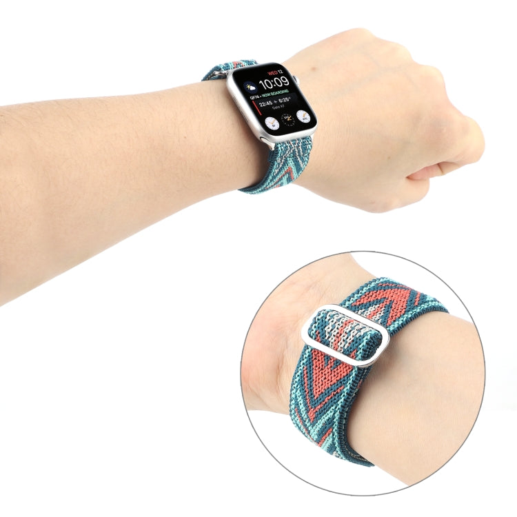 Frerndorf | Metall Japanische Schnalle Elastisches Nylon Uhrenarmband für Apple Watch Ultra 49mm&Watch Ultra 2 49mm / Series 9&8&7 45mm / SE 3&SE 2&6&SE&5&4 44mm / 3&2&1 42mm(17)